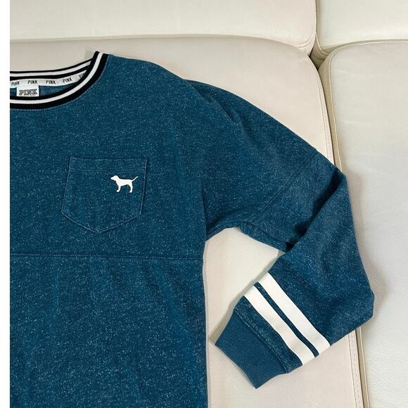 PINK Fleece Oversized Crewneck - Picture 6 of 8